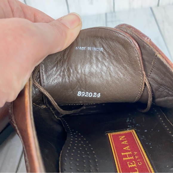 Cole Haan City Dress Shoes Derby Split Toe Brown Vintage C01626 Men’s Size 13 - Picture 10 of 11